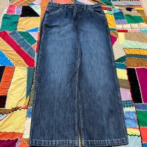 Sean John Double Back of Knee Heavy Baggy Jeans 36Wx33L